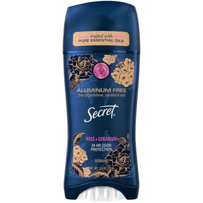 Secret Aluminum Free Deodorant Stick – Rose & Geranium – 73g