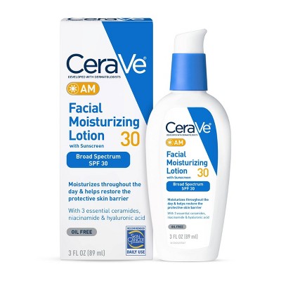 CeraVe AM Facial Moisturizing Lotion with Sunscreen SPF 30 – 89ml