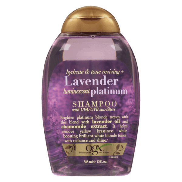 OGX Hydrate & Color Reviving + Lavender Luminescent Platinum Shampoo 385ml