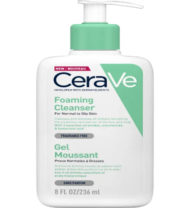 CeraVe Foaming Cleanser for Normal to Oily Skin  2 pieces